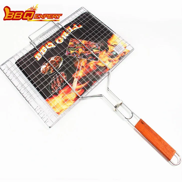 Grătar de grătar în aer liber cu straturi duble mari pentru hamburger