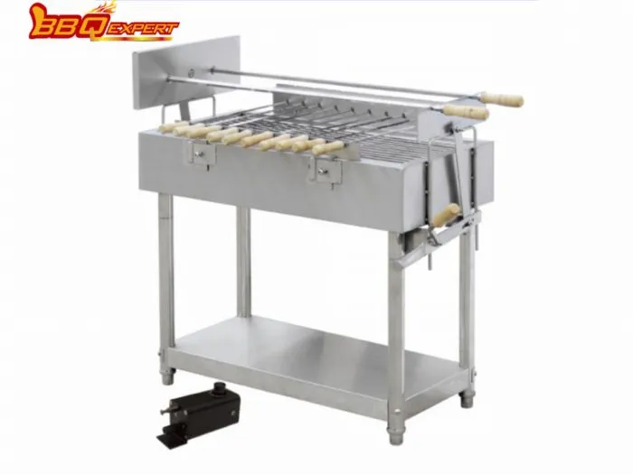 Quality Assured Outdoor Rotisserie Grill Stainless Steel Electric Spit Roaster BBQ